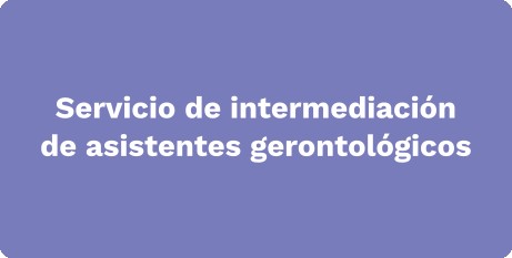 Servicio de intermediación de asistentes gerontológicos