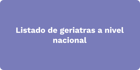 Listado de geriatras a nivel nacional